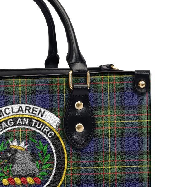 McLaren Modern Tartan Crest Leather Handbag Fashion - Image 5