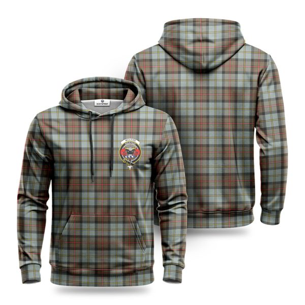 McLeod of Harris Weathered Tartan Crest Hoodie Fashion