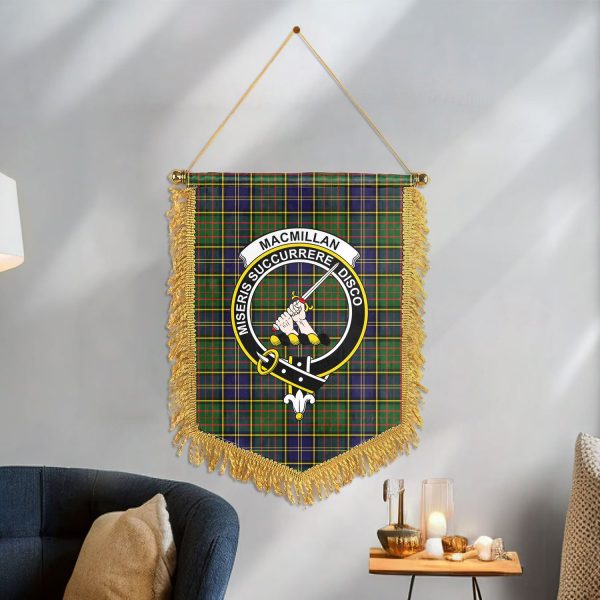 MacMillan Hunting Modern Tartan Crest Wall Hanging Banner Hot on Sale - Image 3