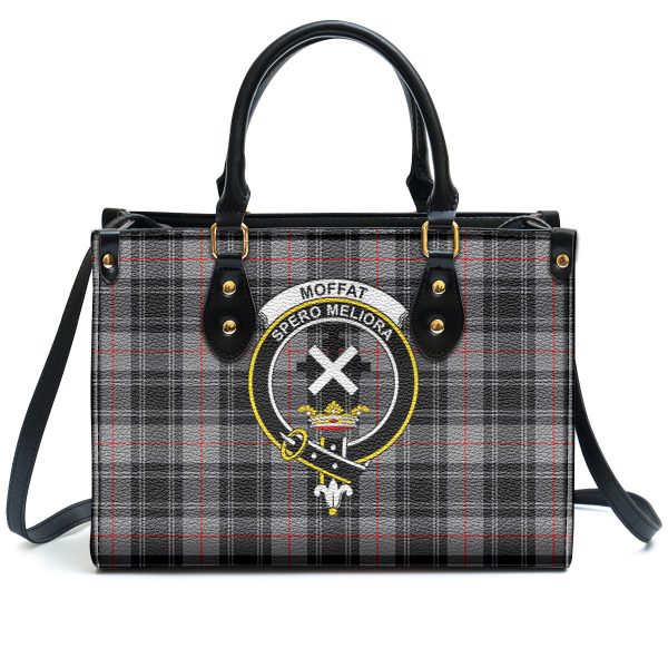 Moffat Modern Tartan Crest Leather Handbag Hot on Sale - Image 2