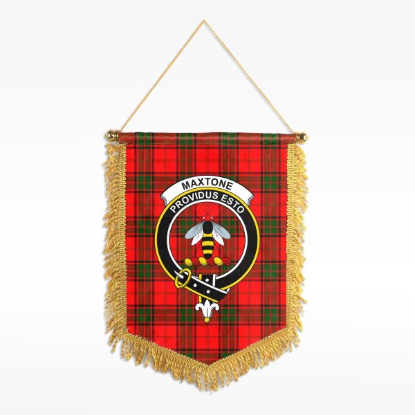 Maxtone Tartan Crest Wall Hanging Banner Online now
