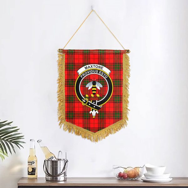 Maxtone Tartan Crest Wall Hanging Banner Online now - Image 2
