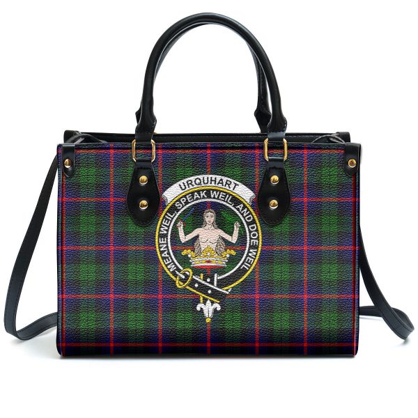 Urquhart Modern Tartan Crest Leather Handbag Online Hot Sale - Image 2