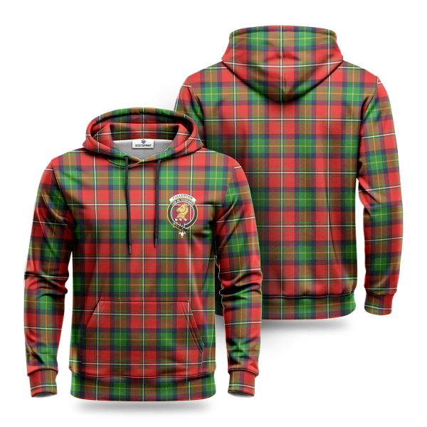 Fullerton Tartan Crest Hoodie For Cheap