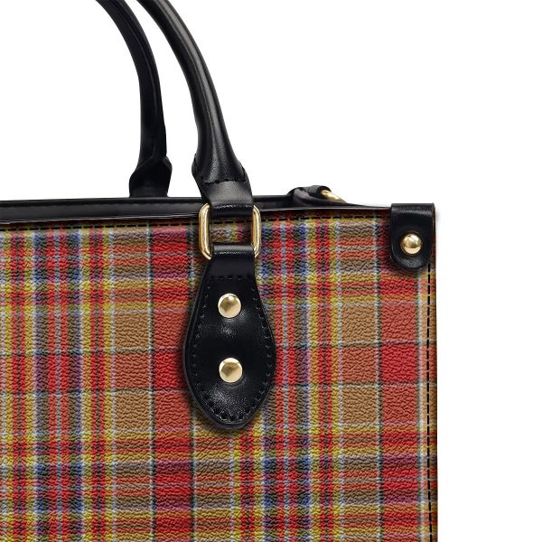 McGlashan Tartan Crest Leather Handbag For Cheap - Image 5