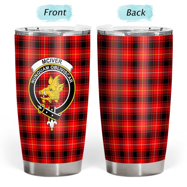 McIver Modern Tartan Crest Tumbler Sale - Image 3