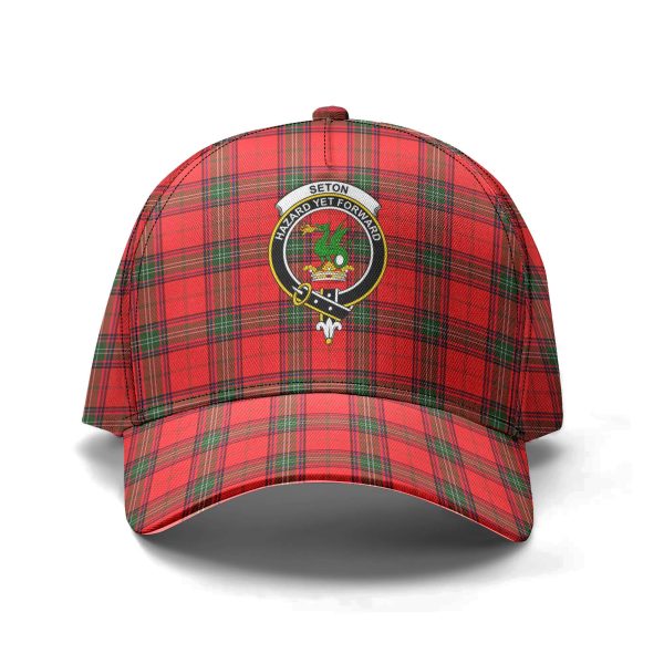 Seton Modern Tartan Crest Classic Cap For Discount