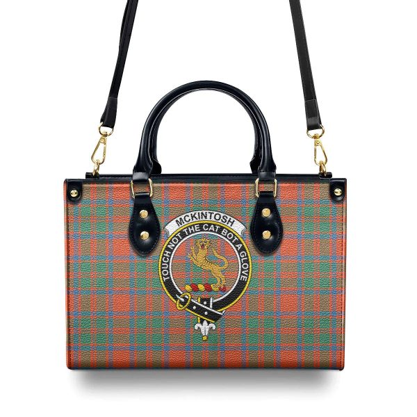McKintosh Ancient Tartan Crest Leather Handbag Online Sale - Image 4