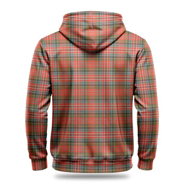 McPherson Weathered Tartan Crest Hoodie For Sale - Image 4
