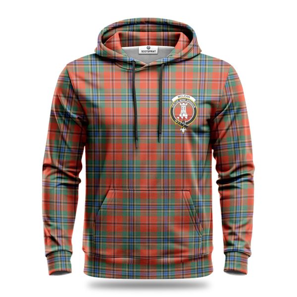 McLean of Duart Ancient Tartan Crest Hoodie For Cheap - Image 2
