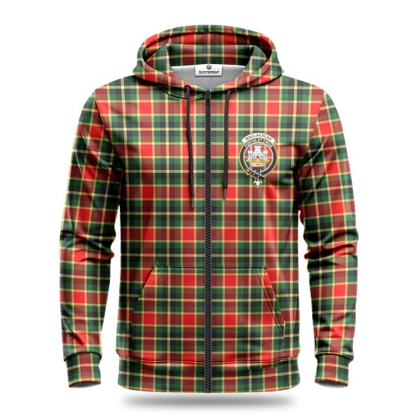 MacLachlan Hunting Modern Tartan Crest Hoodie Online - Image 3