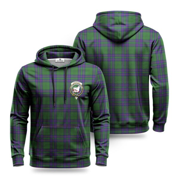 Lockhart Modern Tartan Crest Hoodie Fashion