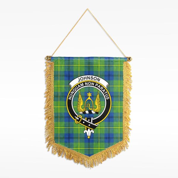 Johnson Ancient Tartan Crest Wall Hanging Banner For Cheap