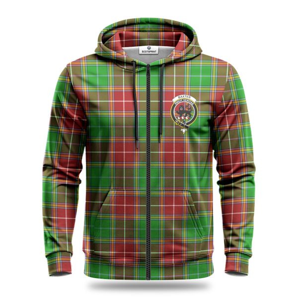 Baxter Modern Tartan Crest Hoodie Discount - Image 3