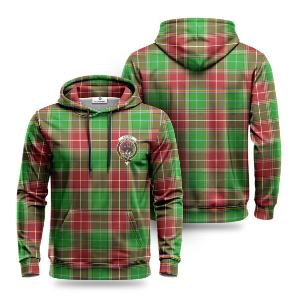 Baxter Modern Tartan Crest Hoodie Discount
