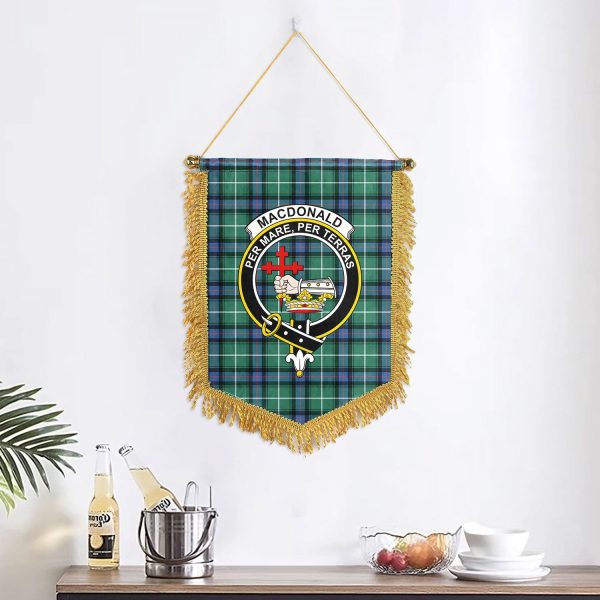 MacDonald of the Isles Hunting Ancient Tartan Crest Wall Hanging Banner on Sale - Image 2