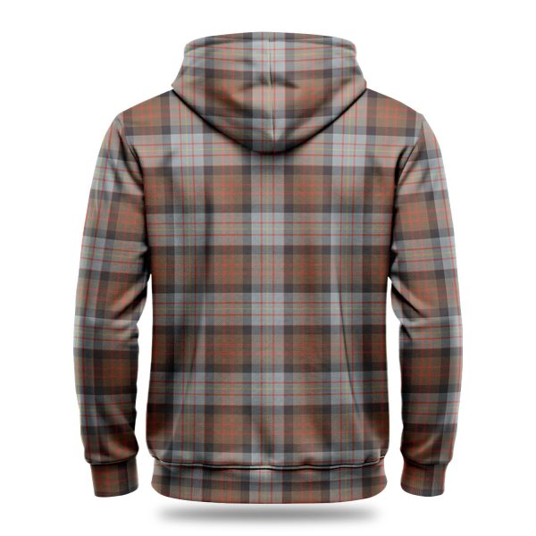 Cameron of Erracht Weathered Tartan Crest Hoodie Hot on Sale - Image 4