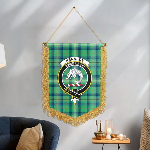 Kennedy Ancient Tartan Crest Wall Hanging Banner Fashion - Image 3