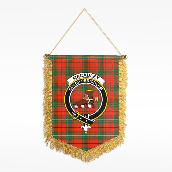 MacAuley Ancient Tartan Crest Wall Hanging Banner Online Hot Sale