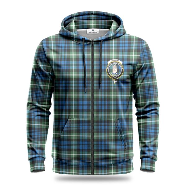 Lamont Ancient Tartan Crest Hoodie Sale - Image 3