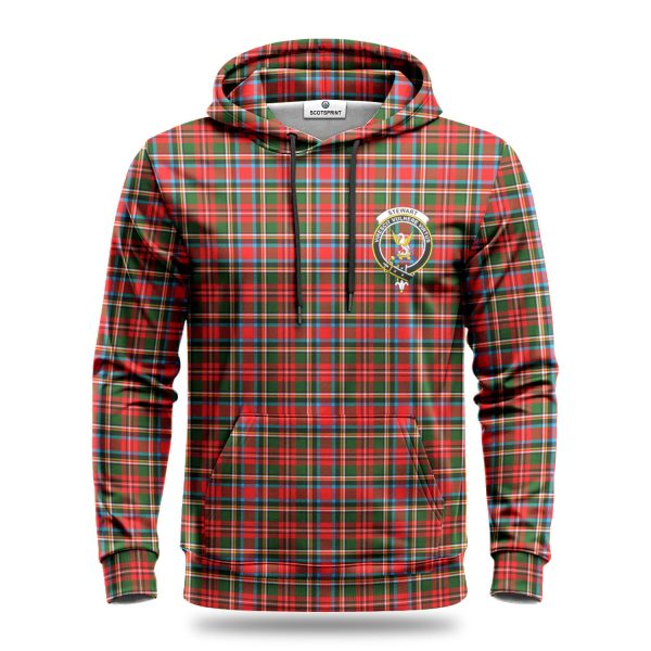 Stewart Royal Tartan Crest Hoodie Online Hot Sale - Image 2