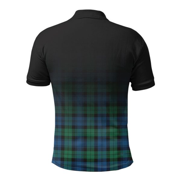 Black Watch Ancient Tartan Crest Polo Shirt - Thistle Black Style Online now - Image 2