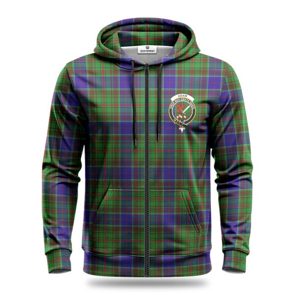 Adam Tartan Crest Hoodie Discount - Image 3