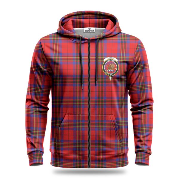 Leslie Modern Tartan Crest Hoodie For Discount - Image 3