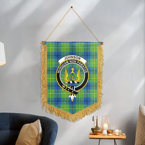 Johnson Ancient Tartan Crest Wall Hanging Banner For Cheap - Image 3