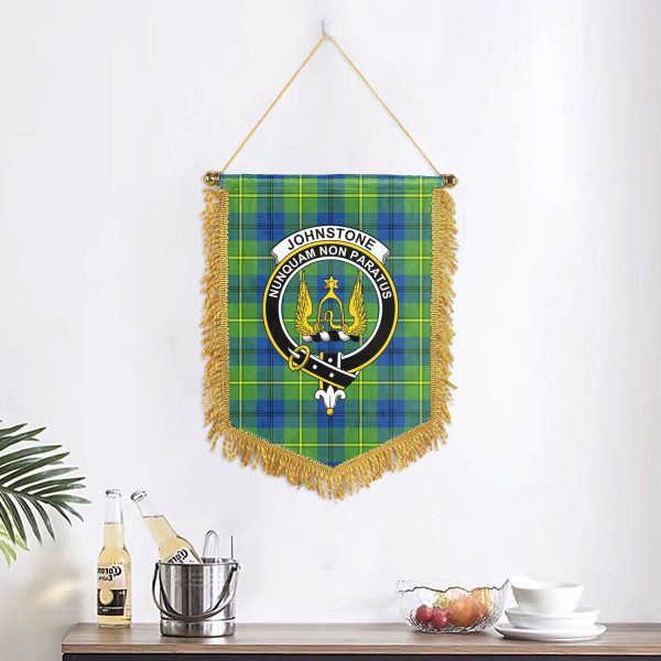 Johnstone Ancient Tartan Crest Wall Hanging Banner Sale - Image 2