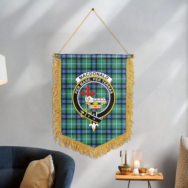 MacDonald of the Isles Hunting Ancient Tartan Crest Wall Hanging Banner on Sale - Image 3