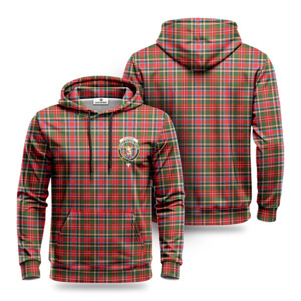 Stewart Royal Tartan Crest Hoodie Online Hot Sale
