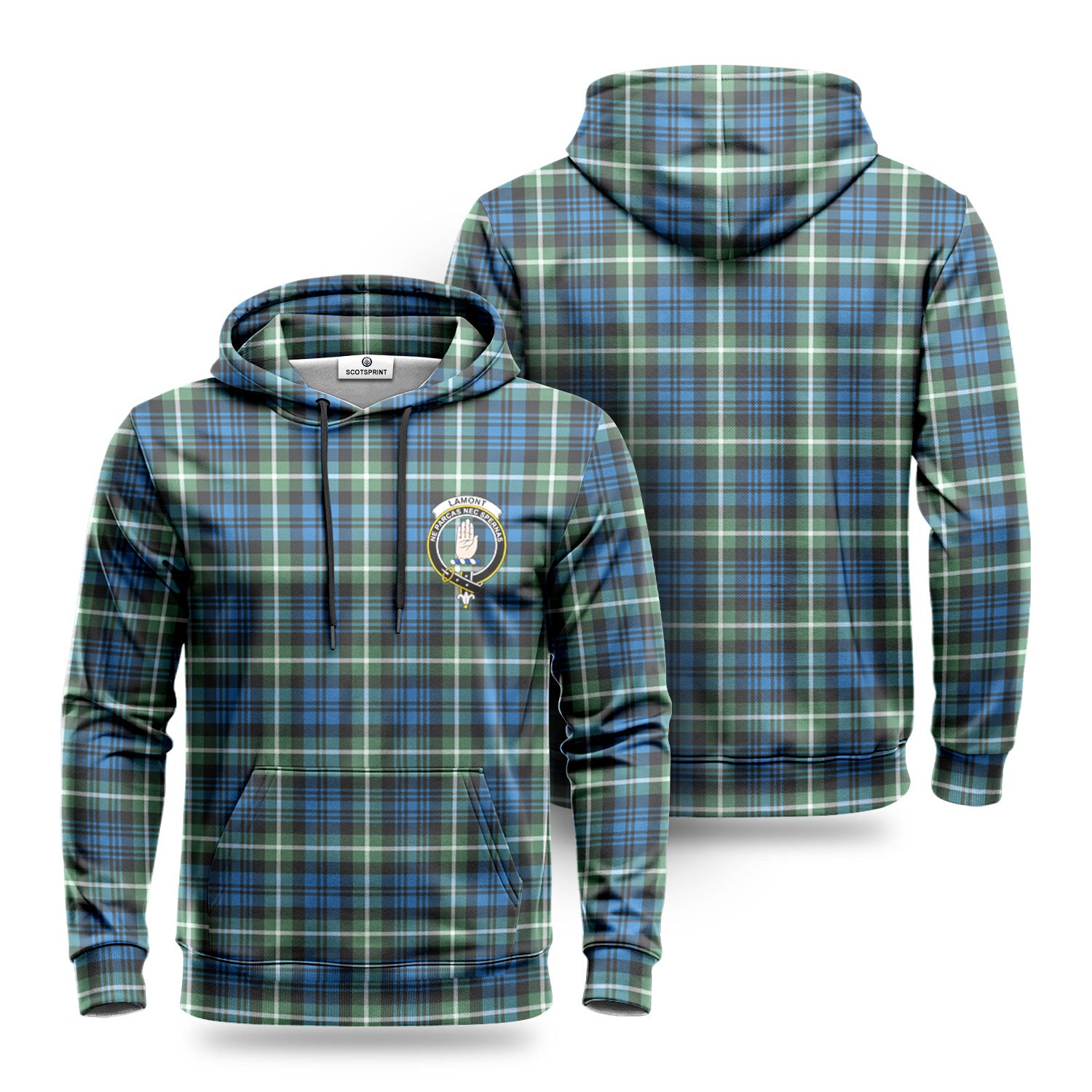 Lamont Ancient Tartan Crest Hoodie Sale