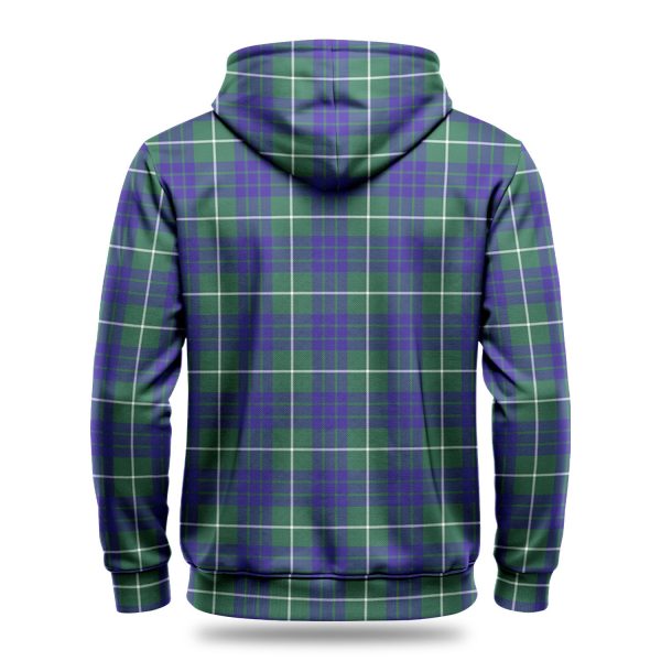 Hamilton Hunting Modern Tartan Crest Hoodie Online - Image 4