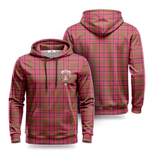 Lumsden Modern Tartan Crest Hoodie Supply