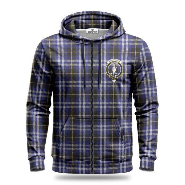 Kilmarnock Tartan Crest Hoodie For Sale - Image 3